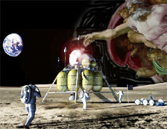 First faith-based NASA moon mission (artist's conception)